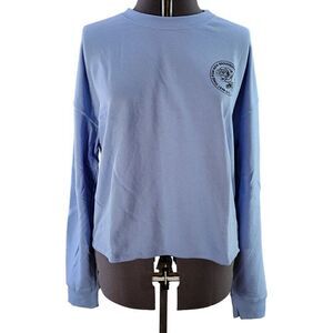 Zoe + Live Women's Rose Cropped Graphic Sweatshirt Sz 2X